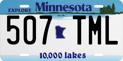 MN license plate 507TML