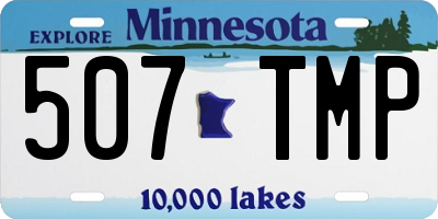 MN license plate 507TMP