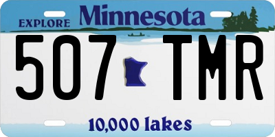MN license plate 507TMR