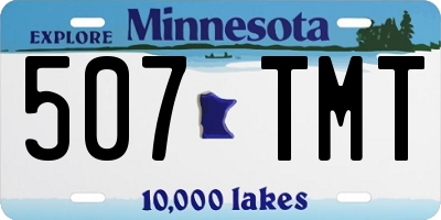MN license plate 507TMT