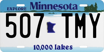 MN license plate 507TMY