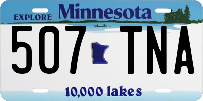 MN license plate 507TNA