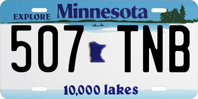 MN license plate 507TNB
