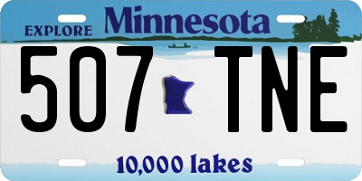 MN license plate 507TNE
