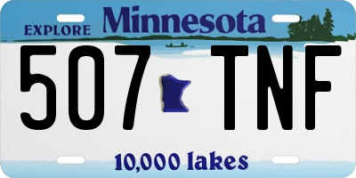 MN license plate 507TNF