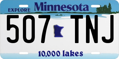 MN license plate 507TNJ