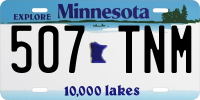 MN license plate 507TNM