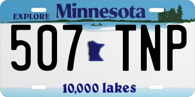 MN license plate 507TNP