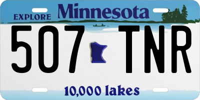 MN license plate 507TNR
