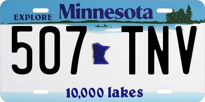 MN license plate 507TNV