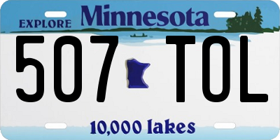 MN license plate 507TOL