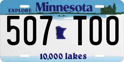 MN license plate 507TOO