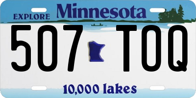 MN license plate 507TOQ