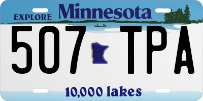 MN license plate 507TPA