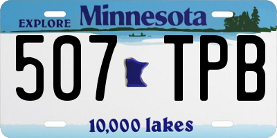MN license plate 507TPB
