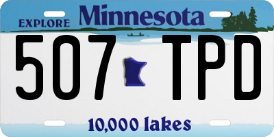 MN license plate 507TPD