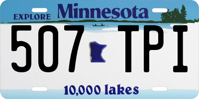 MN license plate 507TPI