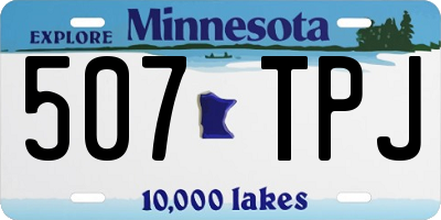 MN license plate 507TPJ