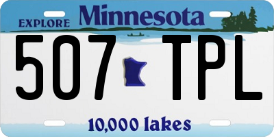 MN license plate 507TPL