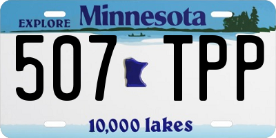 MN license plate 507TPP