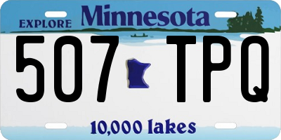 MN license plate 507TPQ