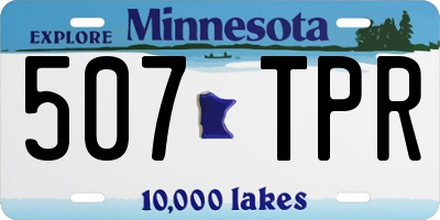 MN license plate 507TPR