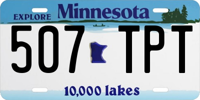 MN license plate 507TPT