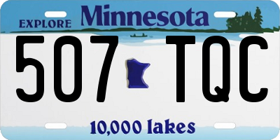 MN license plate 507TQC