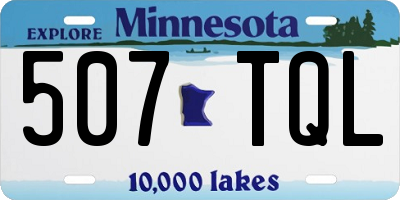 MN license plate 507TQL
