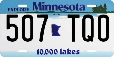 MN license plate 507TQO