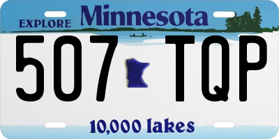 MN license plate 507TQP