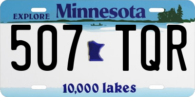 MN license plate 507TQR