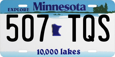 MN license plate 507TQS