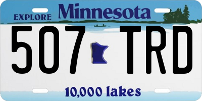 MN license plate 507TRD