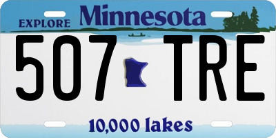 MN license plate 507TRE