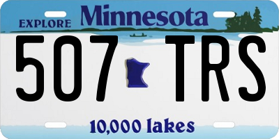 MN license plate 507TRS