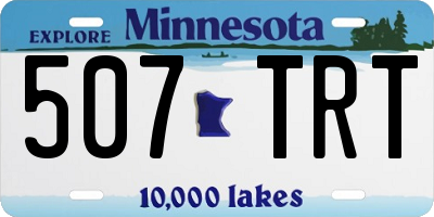 MN license plate 507TRT