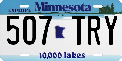 MN license plate 507TRY