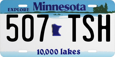 MN license plate 507TSH