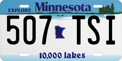 MN license plate 507TSI