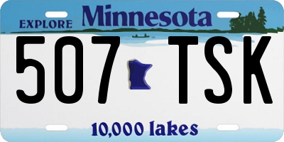 MN license plate 507TSK