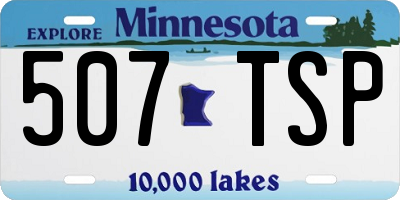 MN license plate 507TSP
