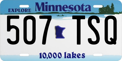 MN license plate 507TSQ