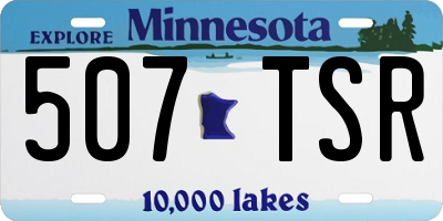 MN license plate 507TSR