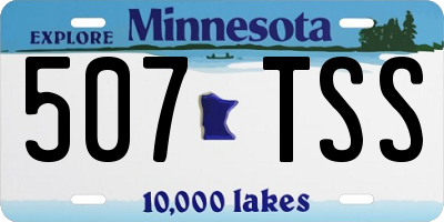 MN license plate 507TSS