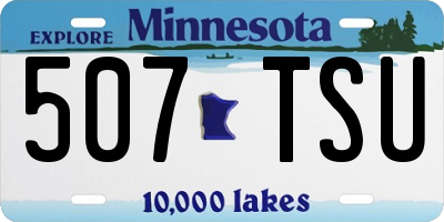 MN license plate 507TSU