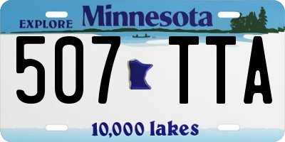 MN license plate 507TTA