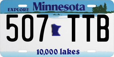 MN license plate 507TTB
