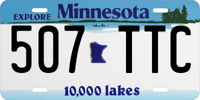 MN license plate 507TTC