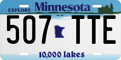 MN license plate 507TTE